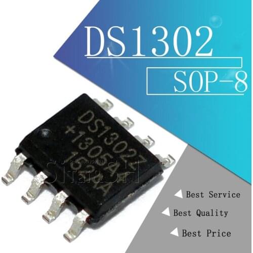 10PCS DS1302 DS1302Z DS1302ZN SOP-8 (SMD) Charge Timekeeping Chip