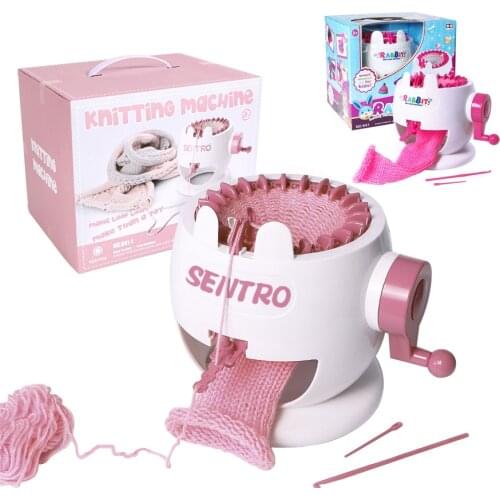 22 Needles Knitting Machine, Round Loom, Knitting Board Rotating Double Knit Loom Machine, DIY Knitting Loom Machines Weaving