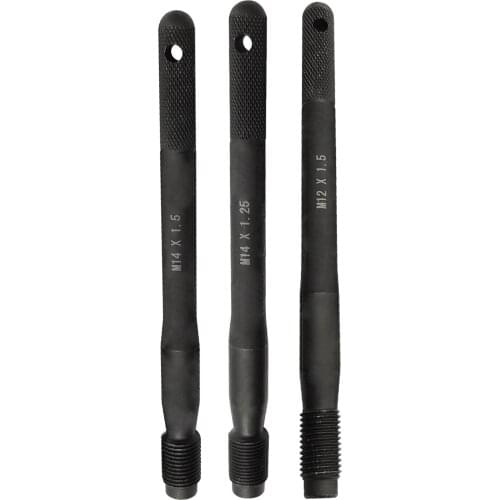 3Pcs Wheel Hanger Alignment Pin Guide Tool Wheel Lug Bolt Wheel Mounting Guide Bolt Metric M12x1.5, M14*1.25 and M14*1.5Threads