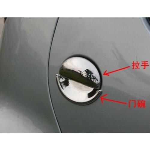 8 pieces For Peugeot 206 206cc 207 New Chrome Car Door Handle Cover Cup Bowl Trim Sticker Car Styling