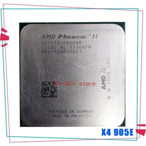 AMD Phenom II X4 905e 2.5 GHz quad-core CPU Processor 65W HD905EOCK4DGM/HD905EOCK4DGI Socket AM3