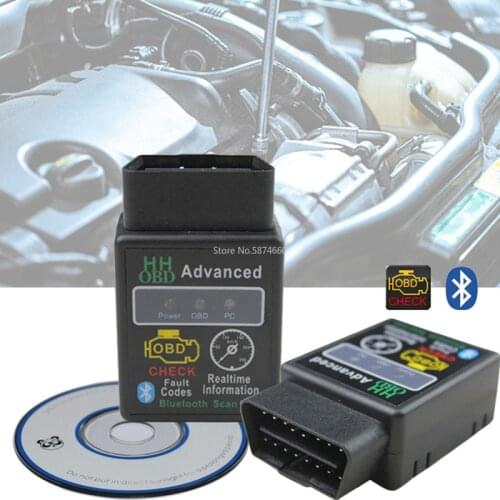 Bluetooth ELM327 HH V2.1 OBD2 Car Scanner Car Fault Diagnostic Android Torque UK Automobile Fault Detection Instrument Decoder
