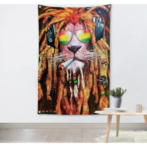 Bob Marley Reggae Rock Band Poster Scrolls Bar Cafes Bedroom Home Decoration Tapestry Banners Hanging Art Waterproof Cloth