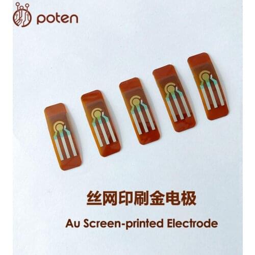 Screen Printed Gold Electrode Au-SPEC Flexible Electrode Wearable Electrochemical Device Electrochemical Sensor