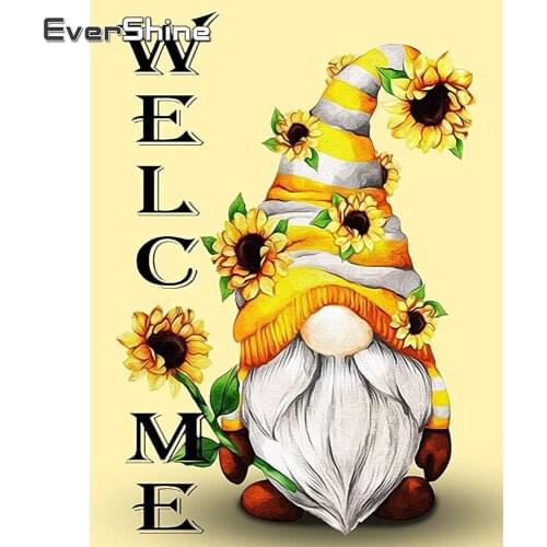 EverShine Diamond Mosaic Cartoon Needlework 5D Diamond Painting Thanksgiving Mosaic Cross Stitch Kits Bead Embroidery Wall Art