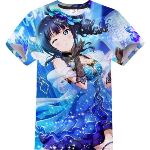 3D Printing Love Live T-shirt Anime Fashion Streetwear Love Live Men And Women Hip Hop T Shirts Sport Casual Unisex Clothing