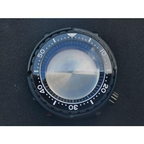 HEIMDALLR Watch Case Black Tuna Canned SBBN031 Dive Watch Modified NH35A/NH36A Water Ghost SBBN015 Fit 28.5/29mm Watch Dial