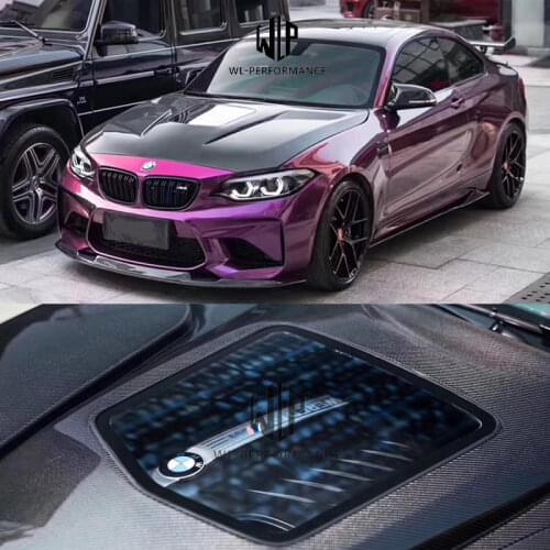 2 Series M2 High Quality Carbon Fiber /FRP Engine Hood Transparent Bonnets Car Styling For BMW 2 series M2 Car body kit