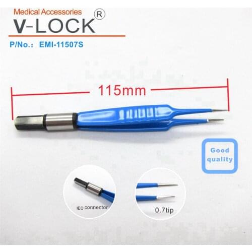 2019V-LOCK best disposable bipolar forceps 115mm straight for electrosurgical unit
