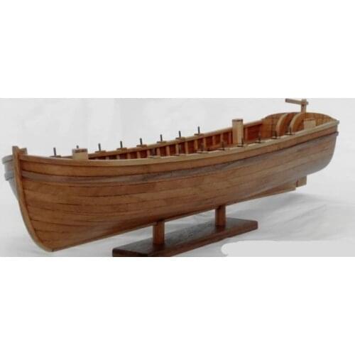 NIDALE model Sacle 1/48 Laser-cut wood Antique life boat model kits USS Bonhomme Richard Ships life boat model kit