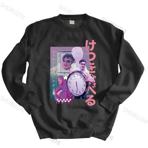 Men autumn sweatshirt black hoody Vaporwave Filthy Frank 420 Cotton TV hoodies Aesthetic Japan 80s Fans