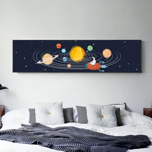 Wall Art Canvas Painting Astronaut Space Fantasy Planet Landscape Posters and Prints Nordic Abstract Wall Picture For Home Decor