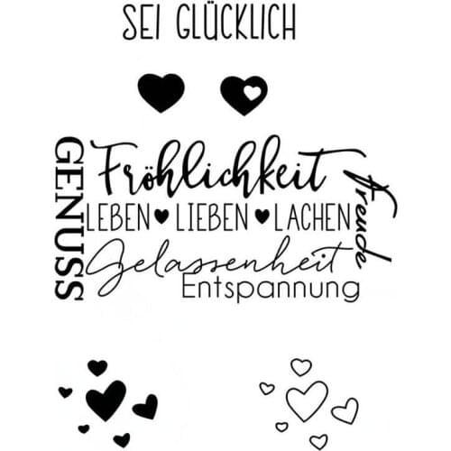 German Clear Stamp Or stamp for DIY Scrapbooking/Card Making/Kids Fun Decoration Supplies A123