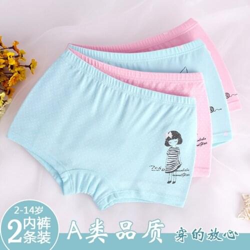 Pure girls underwear cotton childrens boxer baby underwear girls shorts 2-3-5-8-12 years old childrens underwear women