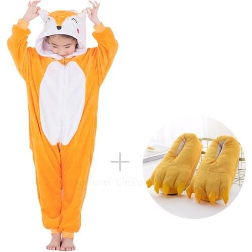 Baby Girl Clothes Kigurumi Unicorn Children Pajamas Winter Animal Cartoon Sleepers Licorne Stitch Onesie Kids Costumes Jumpsuit