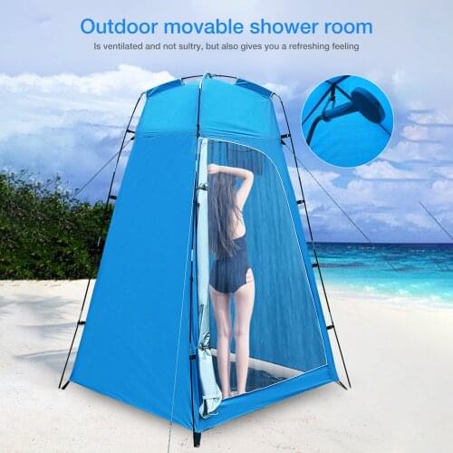 Camping Tent Pop Up Changing Room Privacy Tent Waterproof UV Sun Protection Tent Outdoor Shower Camp Toilet Rain Shelter