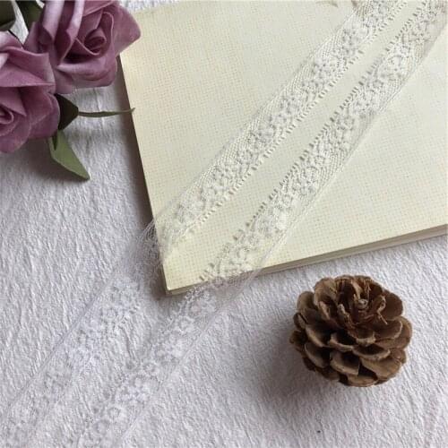 Selling White T1042 1.5CM Lace Ribbon Woven Band French African Lace Wedding Fabric Diy Clothing/gift Wrapping