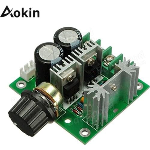 DC Motor Speed 12V 24V 30V 40V 13KHZ Auto PWM DC Regulator Governor Speed Controller Switch 10A 50V 1000uF