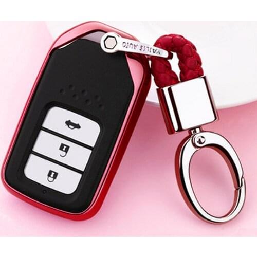 TPU Car Key Case Auto Key Protection Cover For Civic For HR-V CRV Odyssey Accord 2013-2017 Car Holder Shell For Car Accessories