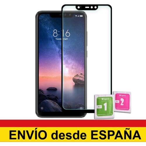 Tempered glass screen Protector for XIAOMI REDMI NOTE 6 PRO black front full quality Premium 9H 0.33mm