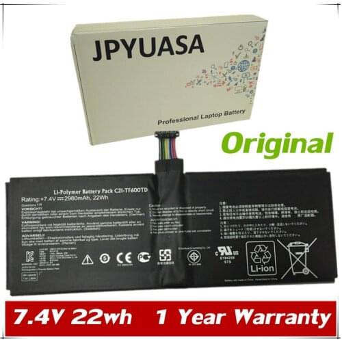 7XINbox 7.4V 2950mAh 22wh Original Laptop Battery C21-TF600TD For Asus VivoTab TF600T C21-TF600TD Tablet