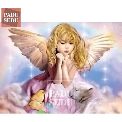 Angels 5d Diy Diamond Painting Full Square Girl Cross Stitch Diamond Embroidery Sale Angel Rhinestones Handwork Hobby Home Decor