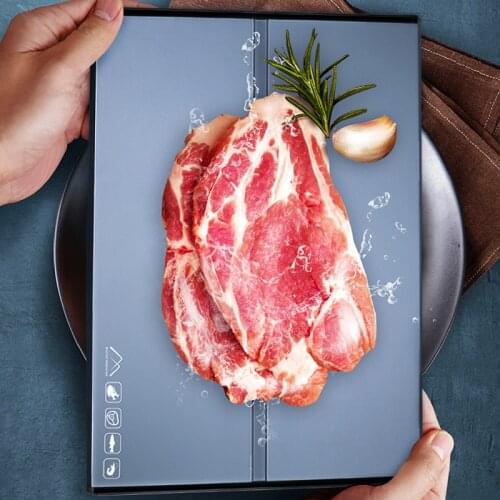 Forzen Food Meat Defrosting Tray Fast Quick Fish Defrosting Food Fruit Tray Thawing Plate Plaque De Cuisson Serving Trays EA6JDB