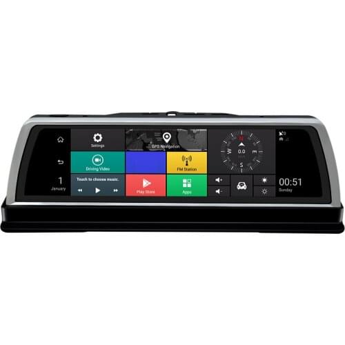 Full HD 1080P Car Dvr 4 Cameras Auto 10 Inch 360 degree Rearview Mirror Digital Video Recorder 4 Lens Registratory Camcorder