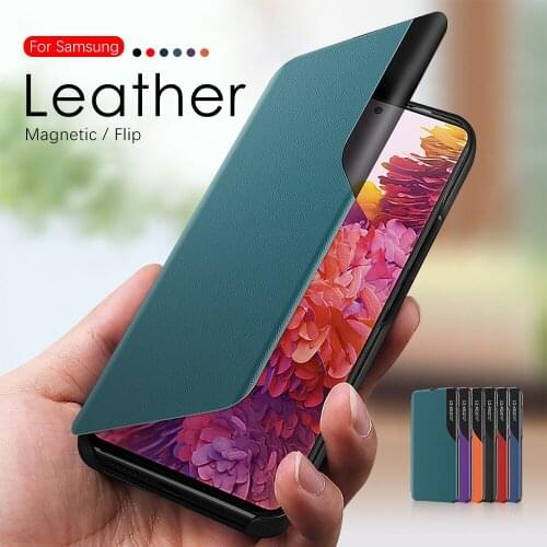 Flip Leather Phone Case for Samsung Galaxy S20 FE 5G Magnetic Shockproof Phone Shell on Sumsung S20 Back Cover Coque