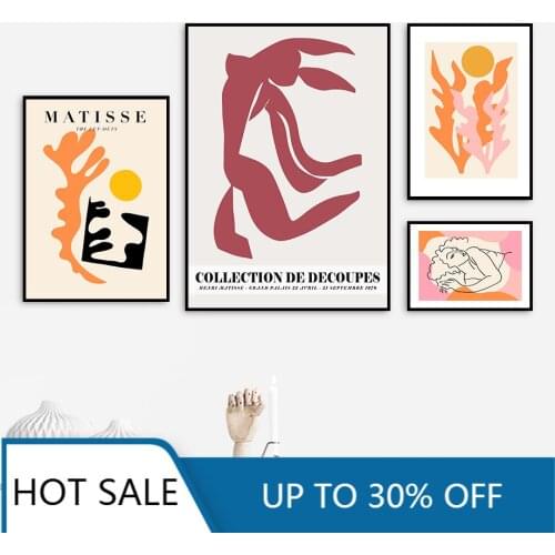 Colorful Abstract Line Girl Sun Wall Art Canvas Painting Nordic Posters And Prints Room Decor Pictures For Home Decoration