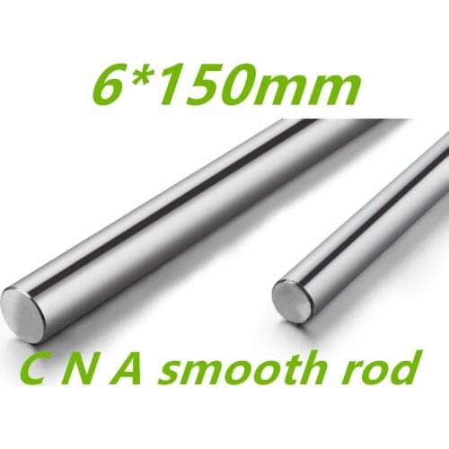 Linear shaft 6mm 150mm rod shaft WCS 6mm linear shaft L 150mm chrome plated linear motion guide rail round rod cnc parts