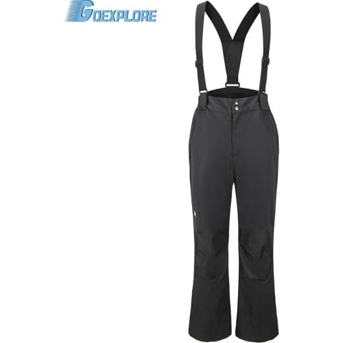 Goexplore Ski Pants Men Suspenders Snow trousers Winter Outdoor Sport Waterproof Windproof Breathable Hiking Thermal Pants