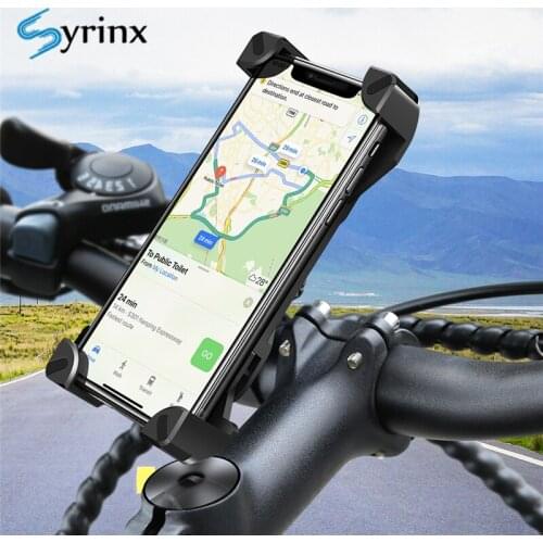 Mechanical Bike Phone Holder For Samsung MTB Bicycle Handlebar Mobile Holder 360 Rotatable for iPhone 11 Motorcycle Phone Holder