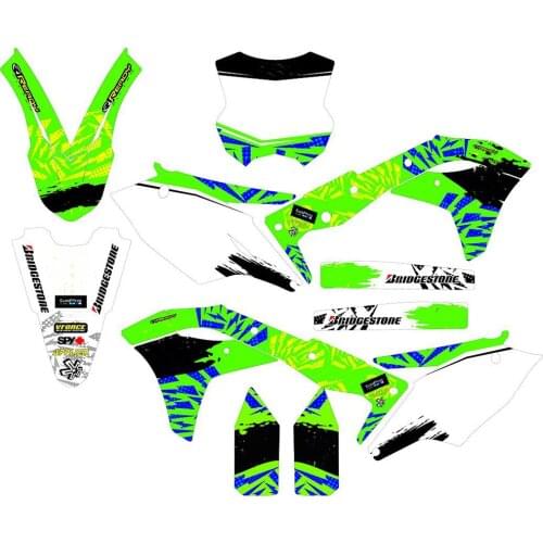 Motocross Team 3M STICKERS GRAPHICS BACKGROUNDS DECALS kits for Kawasaki KX250F KXF250 2017 2018 2019 2020 for Kawasaki 250 KXF
