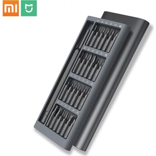 Original Xiaomi Mijia Wiha Daily Use Screwdriver Kit 24 Precision Magnetic Bits AL Box Screw Driver xiaomi smart home Set 2018