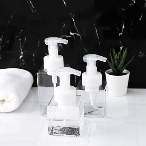 250ml/400ml Clear Liquid Soap Foam Bottle Shower Gel Foam Pump Bottle Shampoo Shower Cream Cleansing Gel Foam Pump Bottle