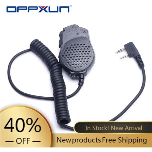 Handheld Microphone Mic Special for Walkie Talkie Baofeng UV-82 Dual PTT Button 2 Way Radio Station Extension Speaker K Port CB