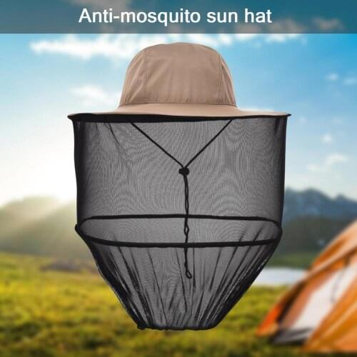 Net Hat Fishing Caps Sun Head Mosquito Net Cap Fishing Caps Face Head Neck Wrap Protector Travel Headgear Gnats Isolator
