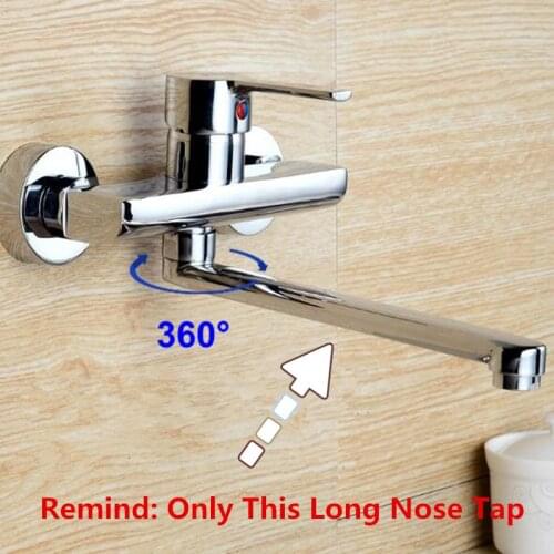 360 Rotate Shower Faucet Tap Long Nose Outlet Swivel Nozzle Taps Kitchen Accessories