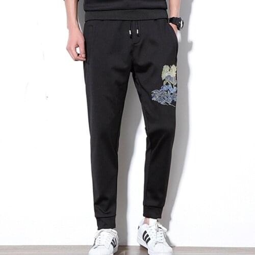 Traditional chinese clothing for men chinese market online pant elastic waist cargo pants trousers new arrival 2018 TA235