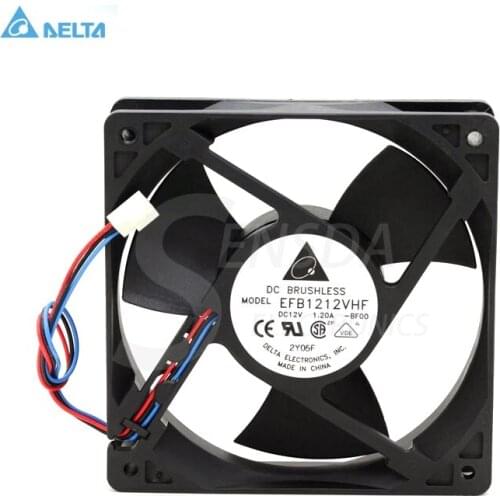 For for delta Electronics EFB1212VHF -BF00 120mm 12cm DC12V 1.20A 3-wire server inverter axial cooling fans