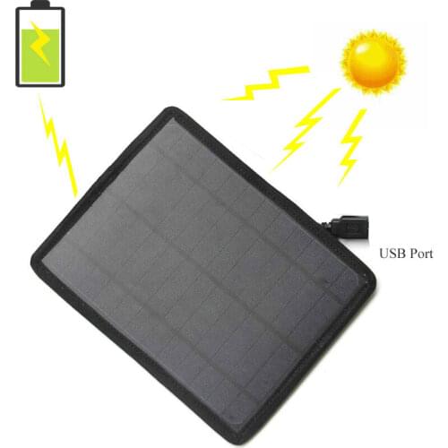 Solar Charger Portable Outdoor Hiking Bicycle Cycling 5W Solar Energy Power Charger Panel USB Port powerbank For iPhone7 6s