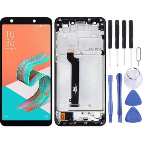 IPartsBuy LCD Screen and Digitizer Full Assembly with Frame for Asus ZenFone 5 Lite X017DA ZC600KL S630 SDM630