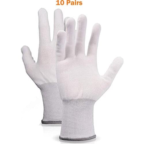 EHDIS 10 Pairs Vinyl Car Wrap Gloves Anti-static Window Film Tint Work Gloves Carbon Fiber Sticker Film Wrapping Install Tool
