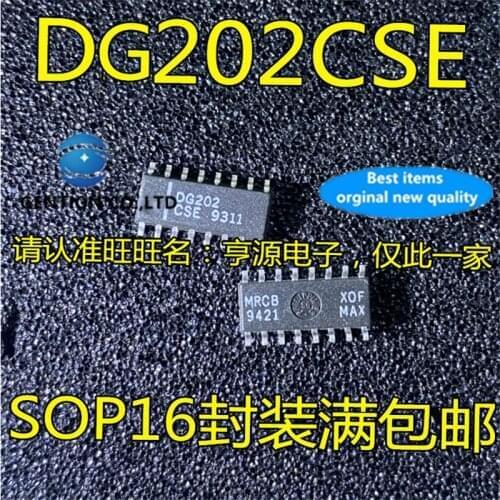 10Pcs DG202 DG202CSE SOP-16 Analog switch chip in stock 100% new and original