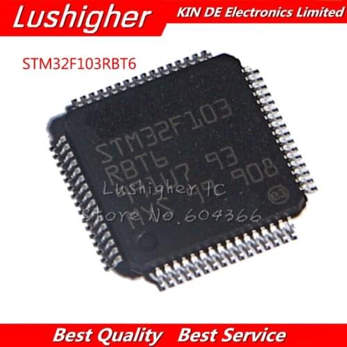 2PCS STM32F103RBT6 STM32F103 QFP64 QFP 32F103RBT6 32F103