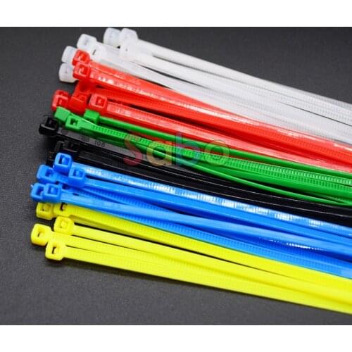 100Pcs/pack 3*100mm width 2.5mm Colorful Factory Standard Self-locking Plastic Nylon Cable Ties,Wire Zip Tie