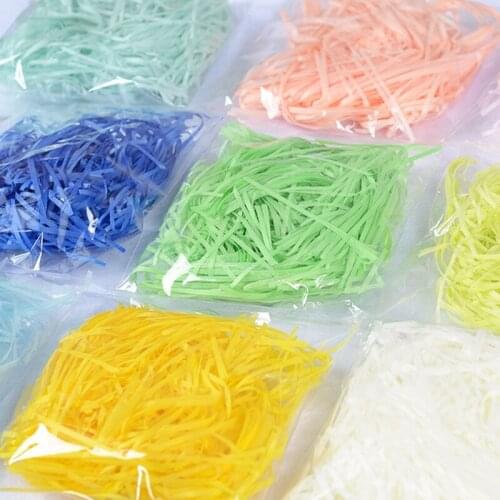20g Colorful Shredded Paper Raffia Gift Box Filler Party Wedding Decoration Crinkle Cut Paper Shred Packaging Gift Bag
