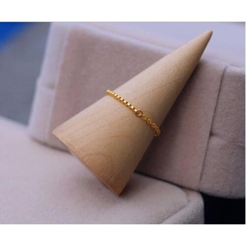 999 Solid 24K Yellow Gold Ring /Lucky Men Women Box Ring