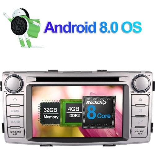Android 7.1/8.0 Octa Core 4GB RAM Car DVD GPS Navigation For Toyota Hilux 2012 2013 2014 2015 Radio Stereo Multimedia Player